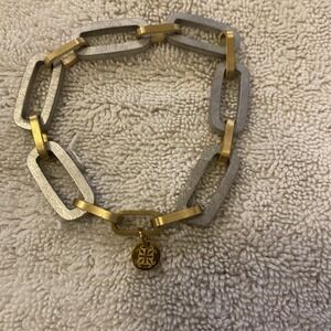 RC‎ Link Two Tone Metal Vtg Bracelet, VGC.